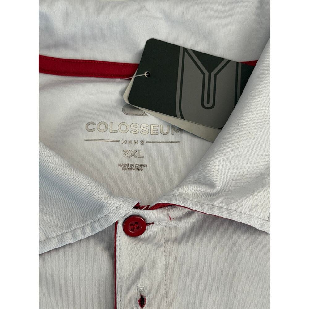 Iowa State Cyclones Ombre Performance Polo Shirt White Gray 3XL NWT  Big 12 NCAA - Picture 3 of 6